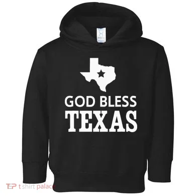 God Bless Texas Toddler Hoodie