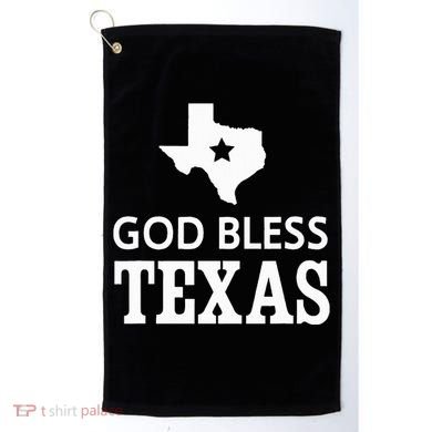God Bless Texas Golf Towel