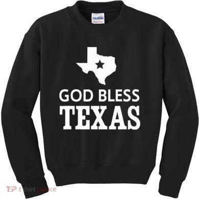 God Bless Texas Kids Sweatshirt