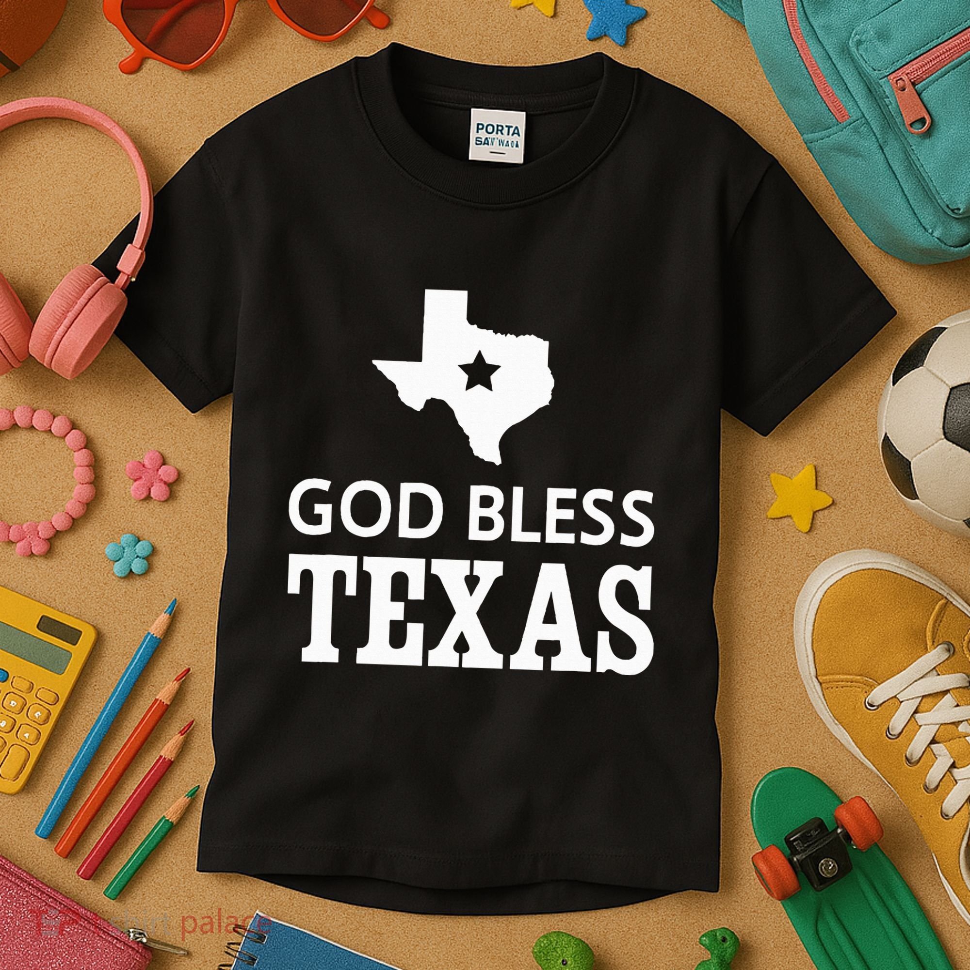 God Bless Texas Kids T-Shirt