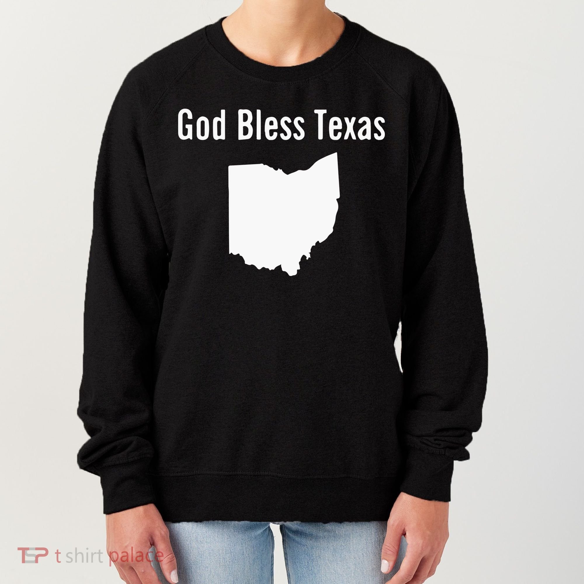 God Bless Texas Ohio Women's Sweatshirt