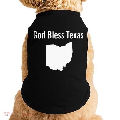 God Bless Texas Ohio Doggie Tank