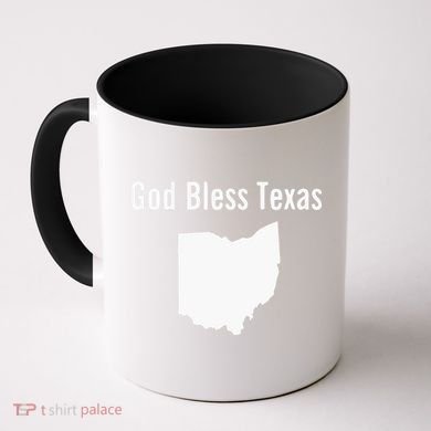 God Bless Texas Ohio Coffee Mug