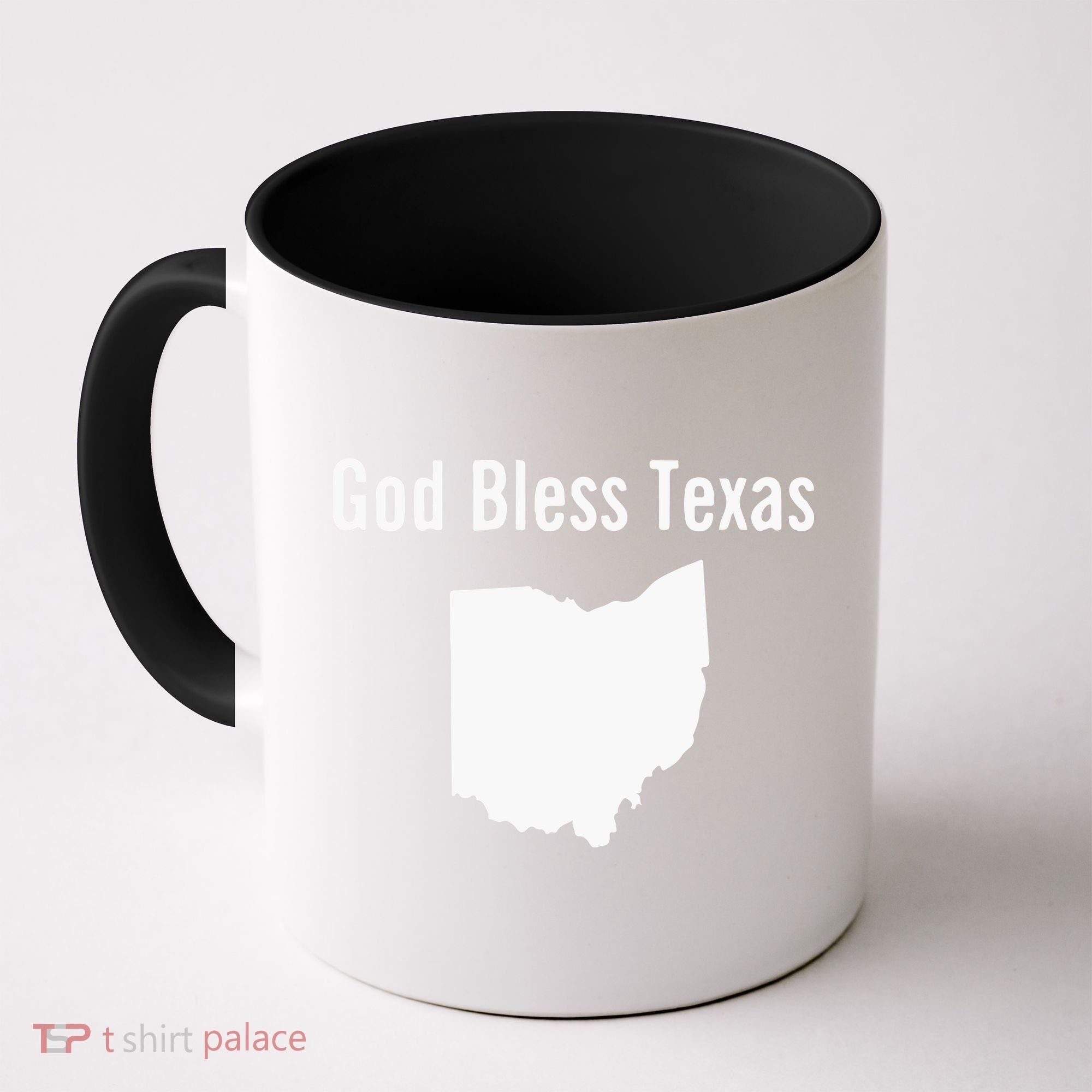 God Bless Texas Ohio Coffee Mug