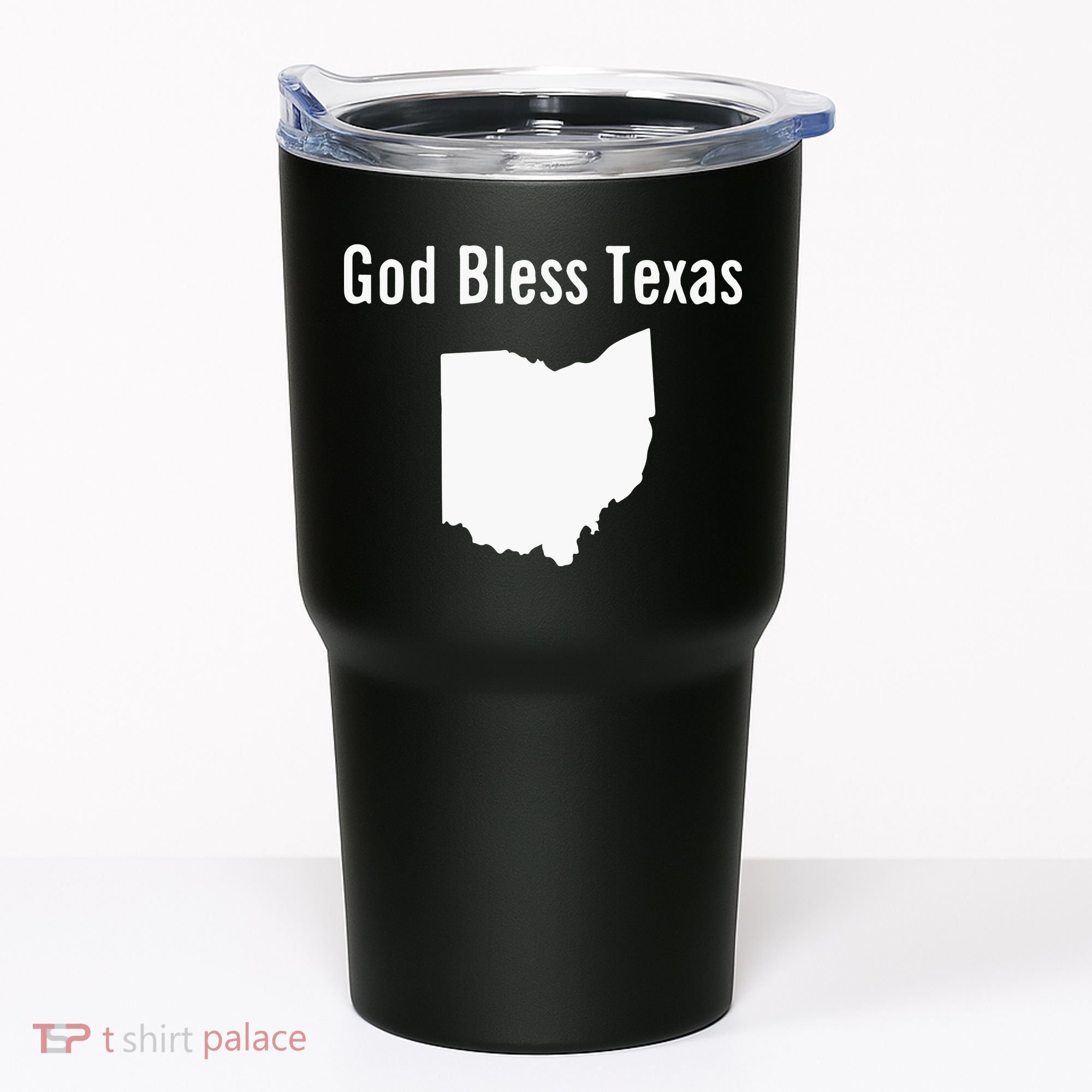 God Bless Texas Ohio Tumbler
