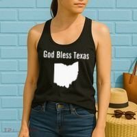 God Bless Texas Ohio Women's Tank Top thumb 2