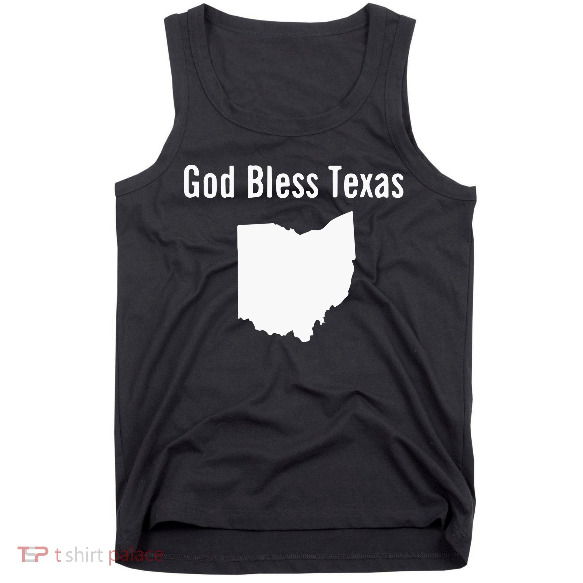 God Bless Texas Ohio Tank Top