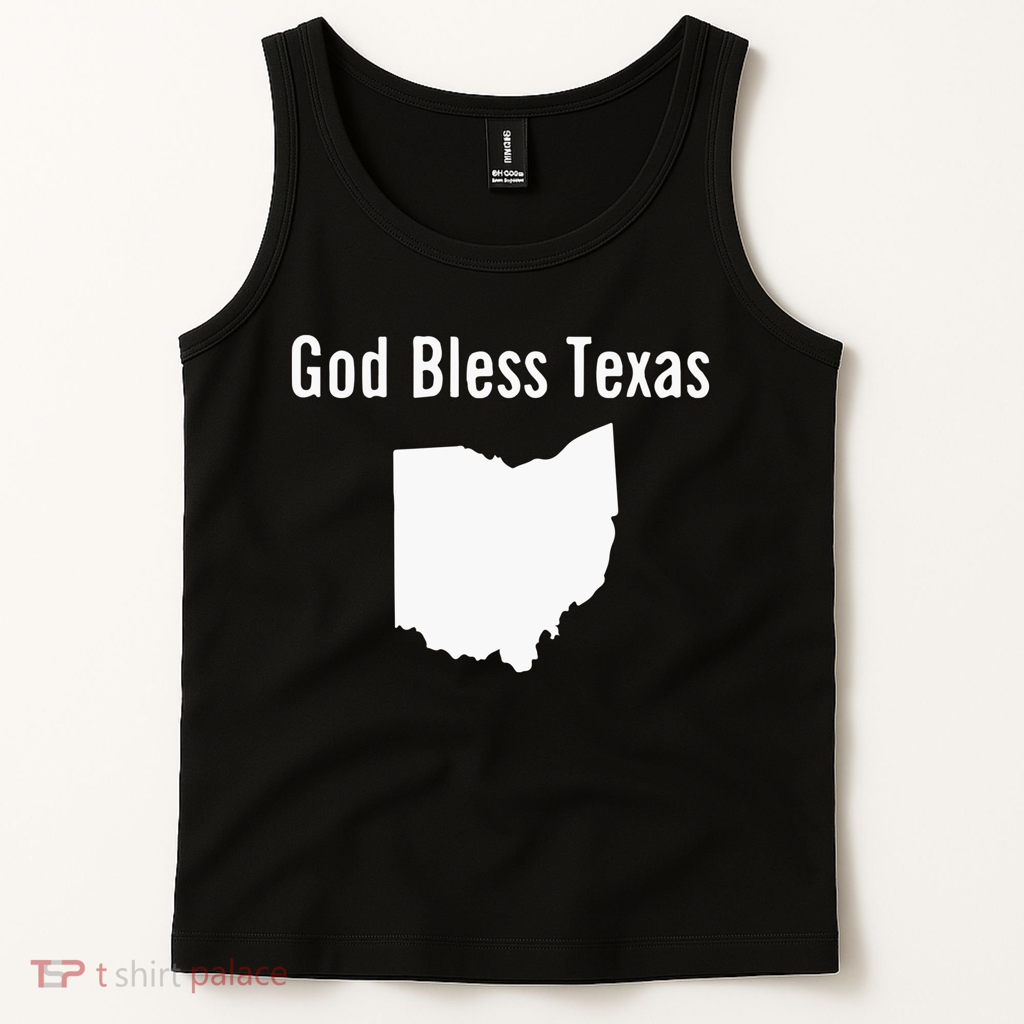 God Bless Texas Ohio Tank Top