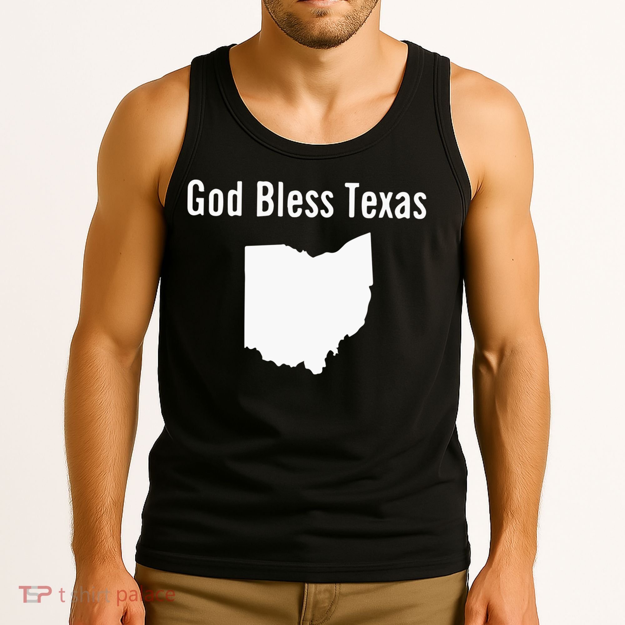 God Bless Texas Ohio Tank Top