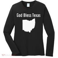 God Bless Texas Ohio Women's Long Sleeve Shirt thumb 0