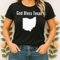 God Bless Texas Ohio Women's T-Shirt thumb 2