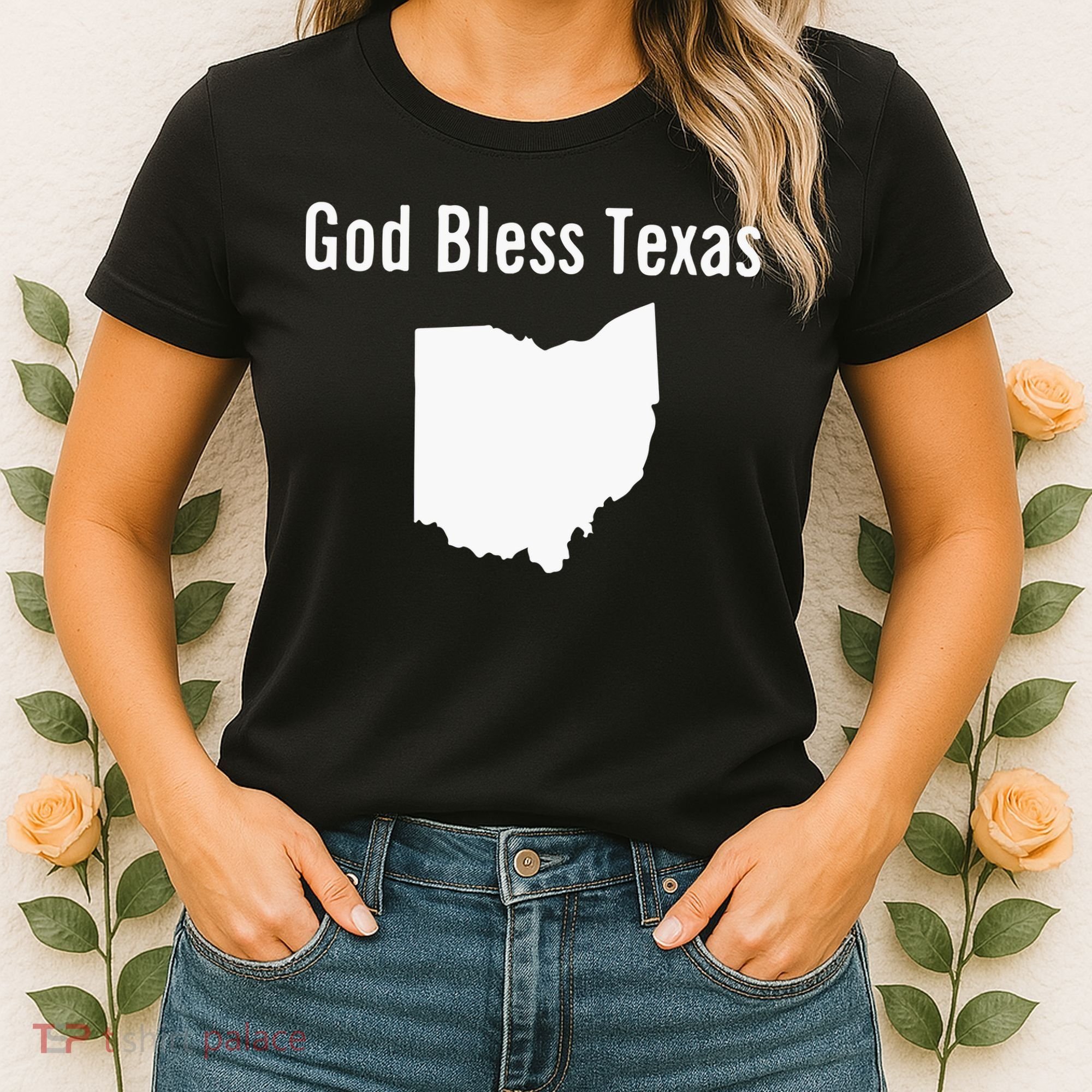 God Bless Texas Ohio Women's T-Shirt