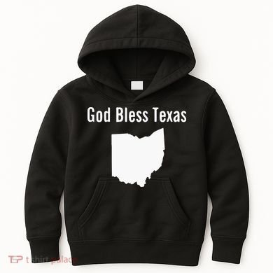 God Bless Texas Ohio Kids Hoodie