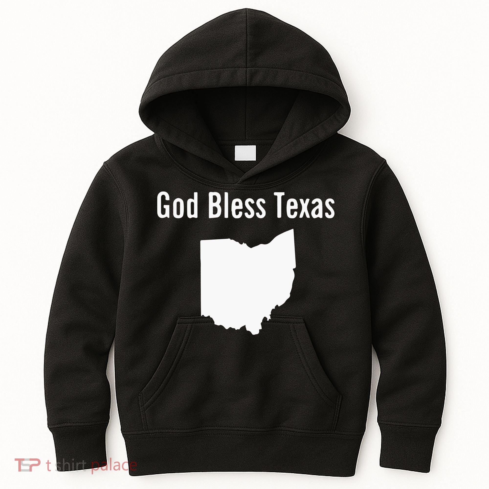 God Bless Texas Ohio Kids Hoodie