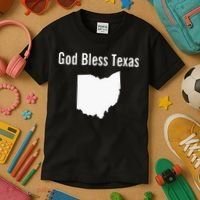 God Bless Texas Ohio Kids T-Shirt thumb 3