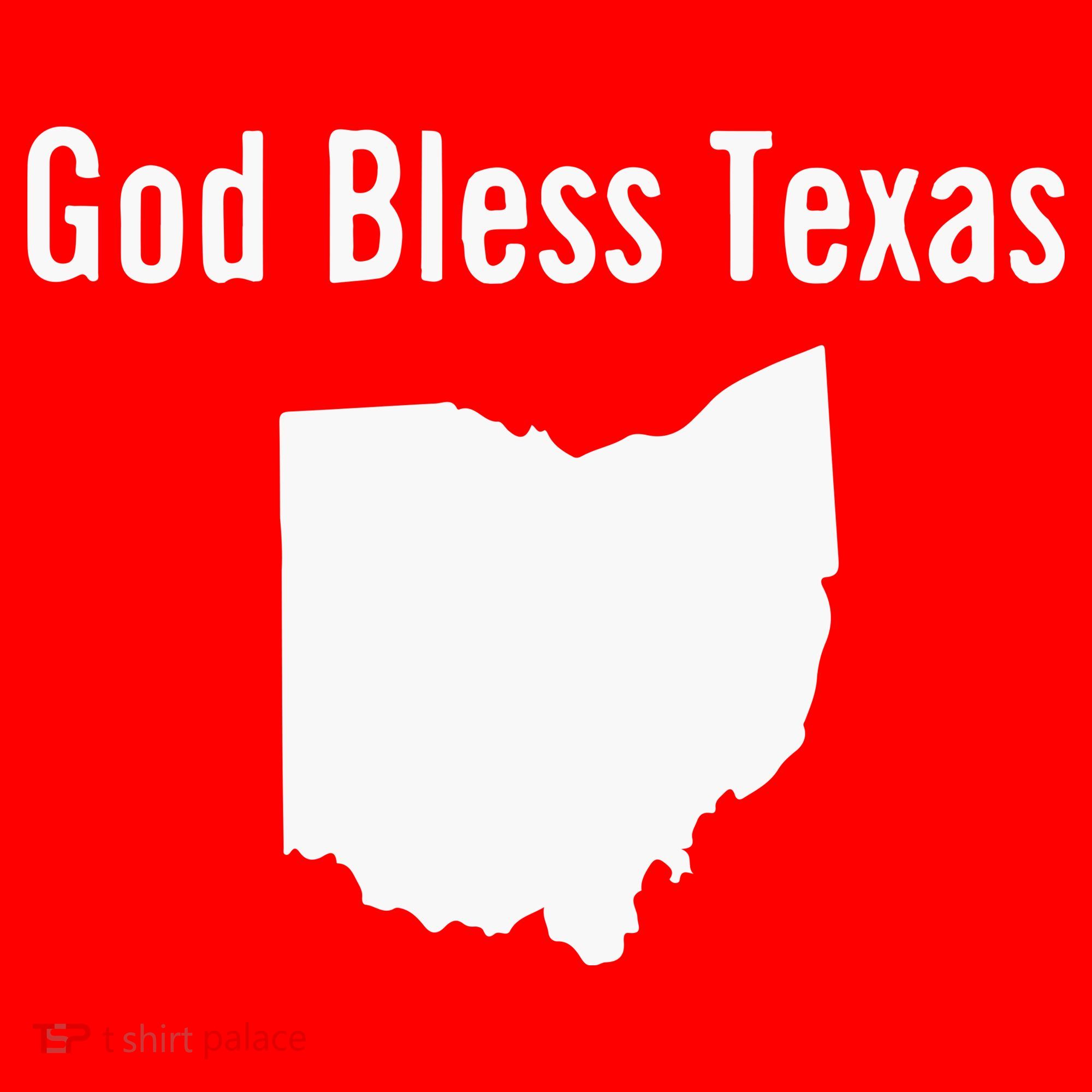 God Bless Texas Ohio Santa Hat
