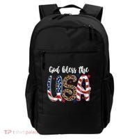 God Bless The USA American Flag Patriotic Backpack thumb 0