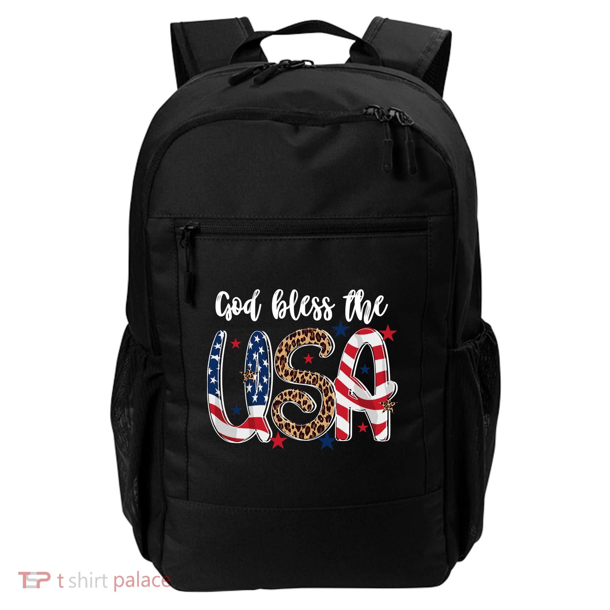 God Bless The USA American Flag Patriotic Backpack