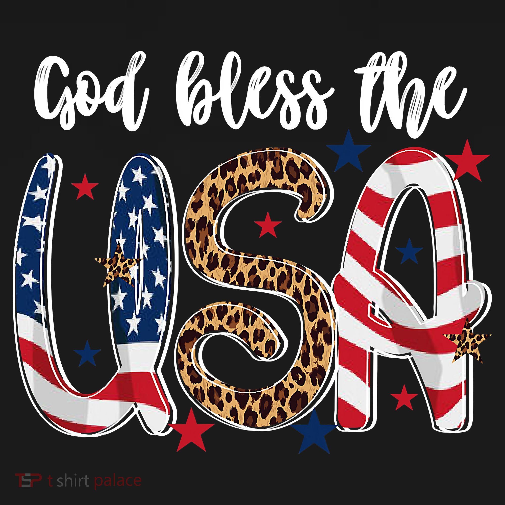 God Bless The USA American Flag Patriotic Ornament