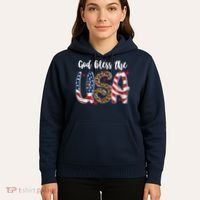 God Bless The USA American Flag Patriotic Hoodie thumb 5