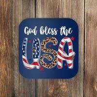 God Bless The USA American Flag Patriotic Coaster thumb 0