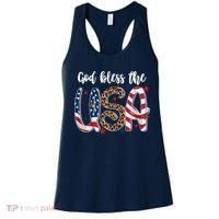 God Bless The USA American Flag Patriotic Women's Tank Top thumb 0