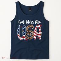 God Bless The USA American Flag Patriotic Tank Top thumb 2