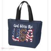 God Bless The USA American Flag Patriotic Tote Bag thumb 3