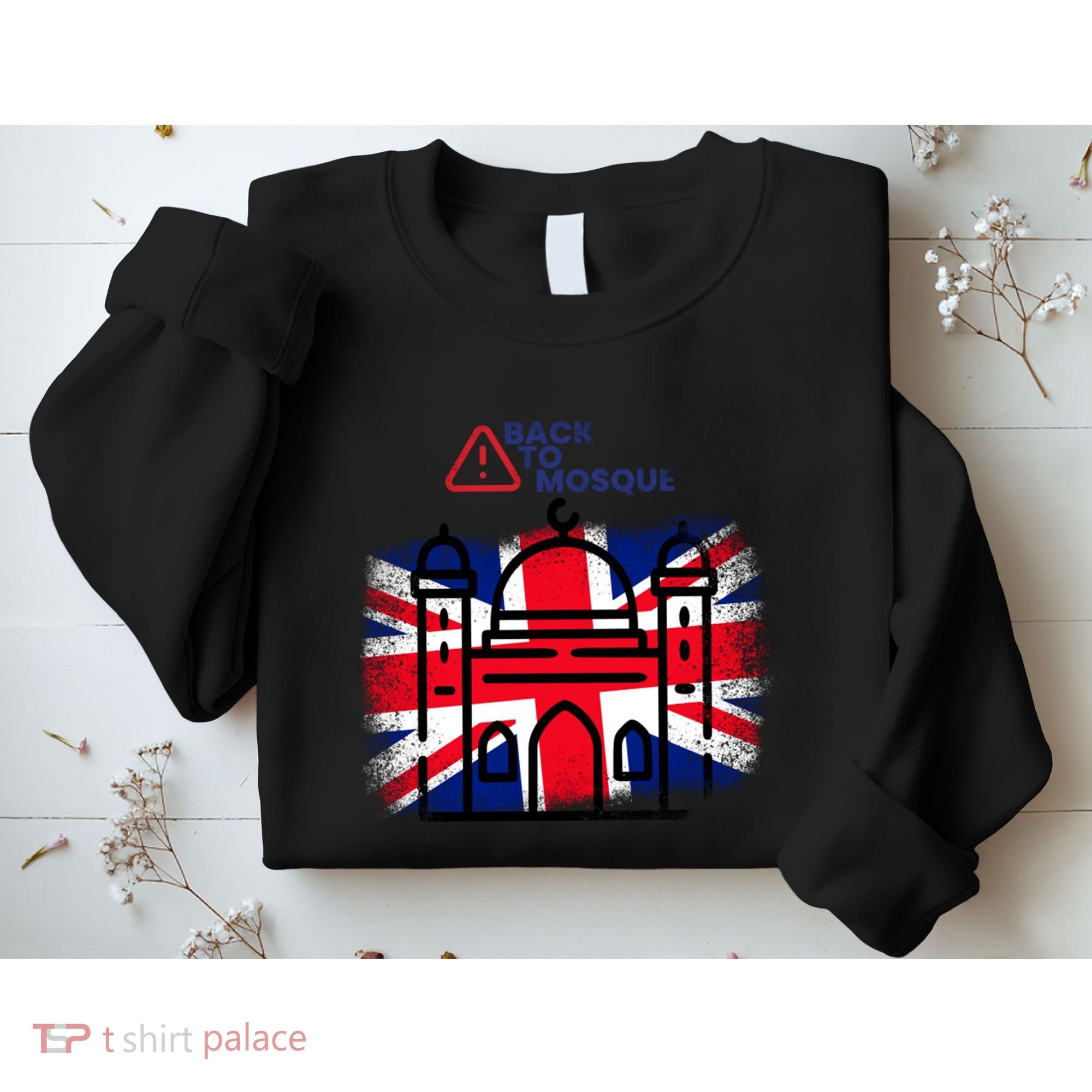 Grunge Back To Mosque London Uk British Sweatshirt
