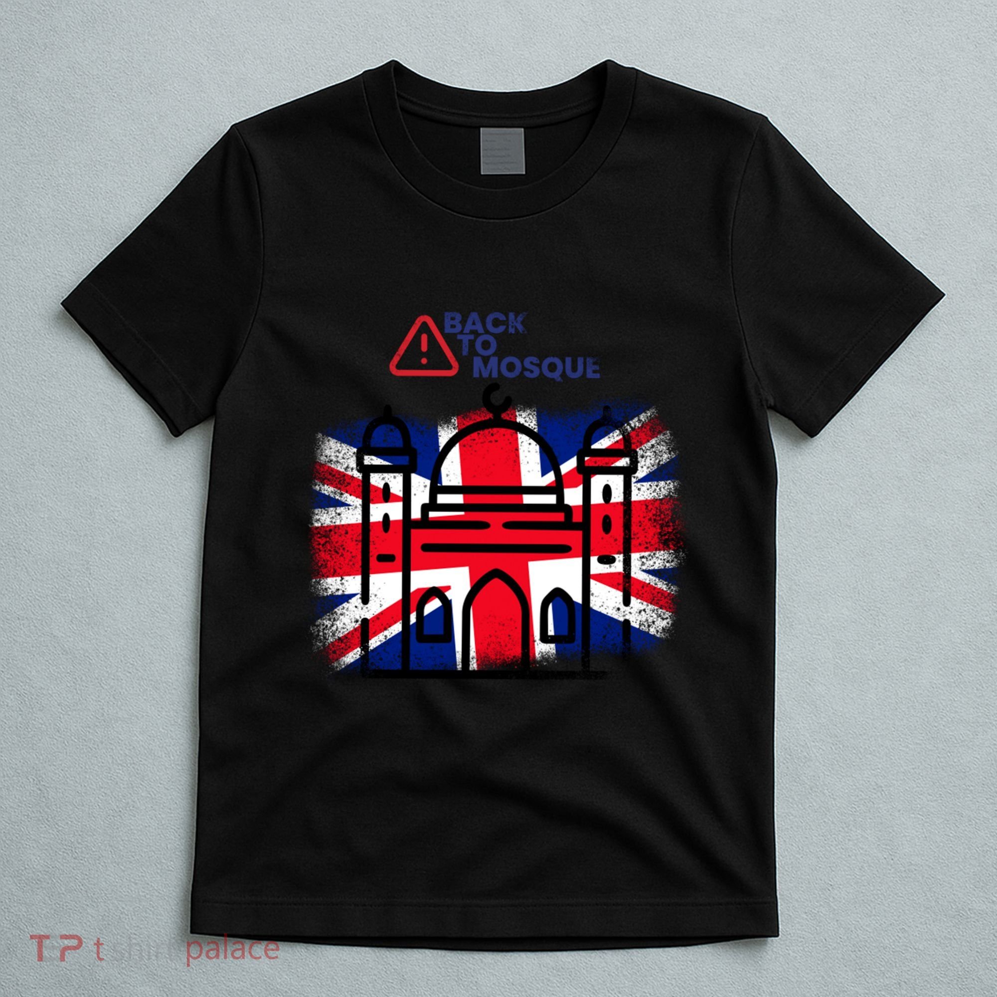 Grunge Back To Mosque London Uk British T-Shirt