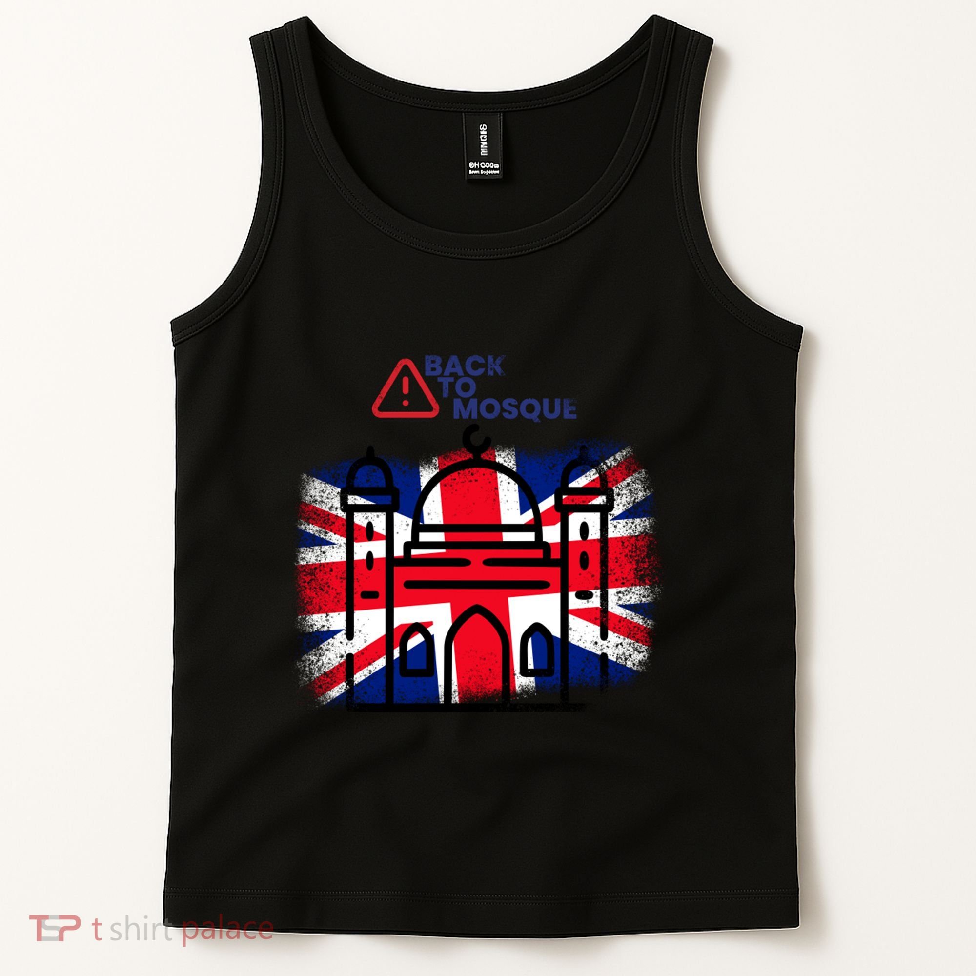Grunge Back To Mosque London Uk British Tank Top