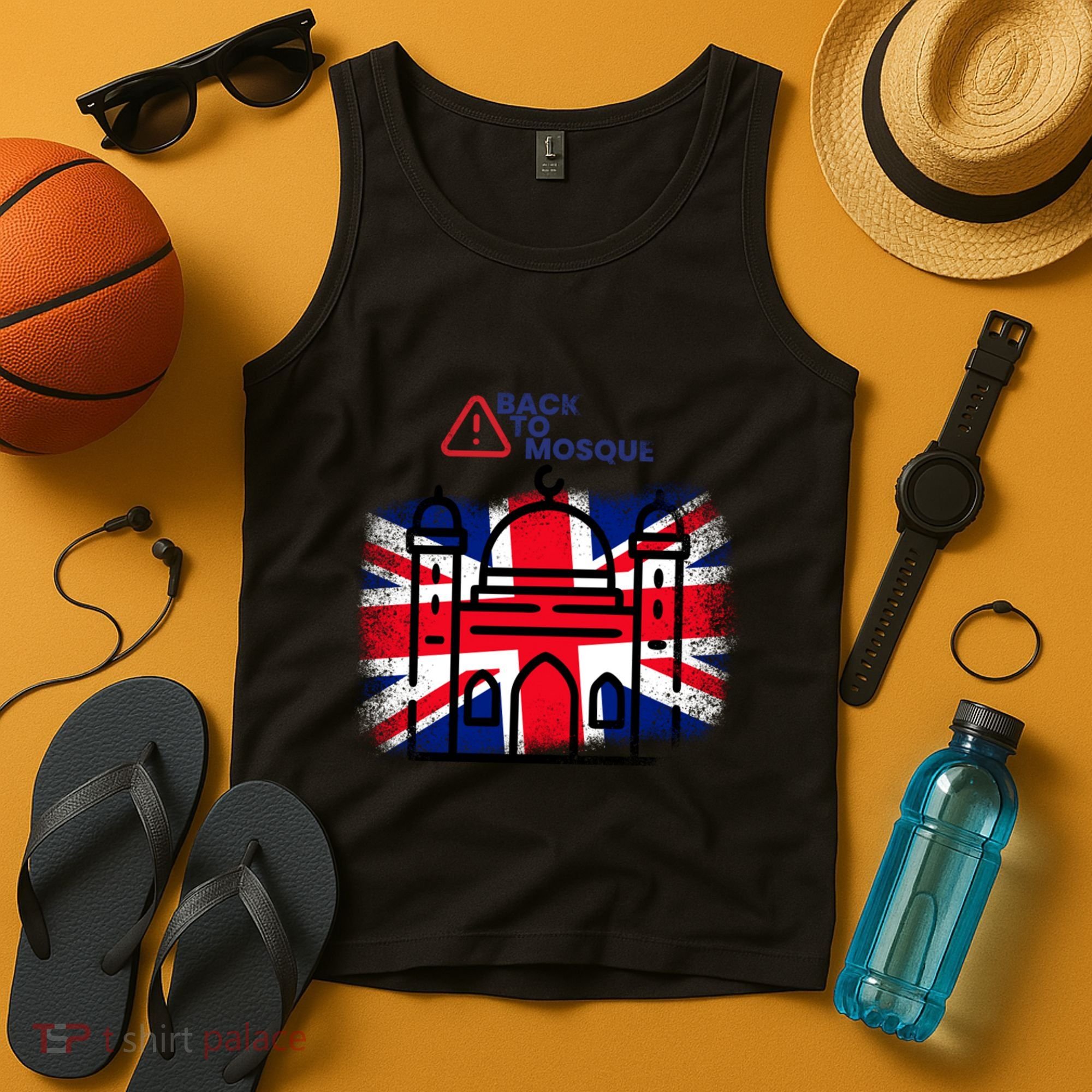 Grunge Back To Mosque London Uk British Tank Top