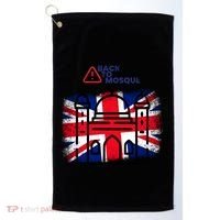 Grunge Back To Mosque London Uk British Golf Towel thumb 0