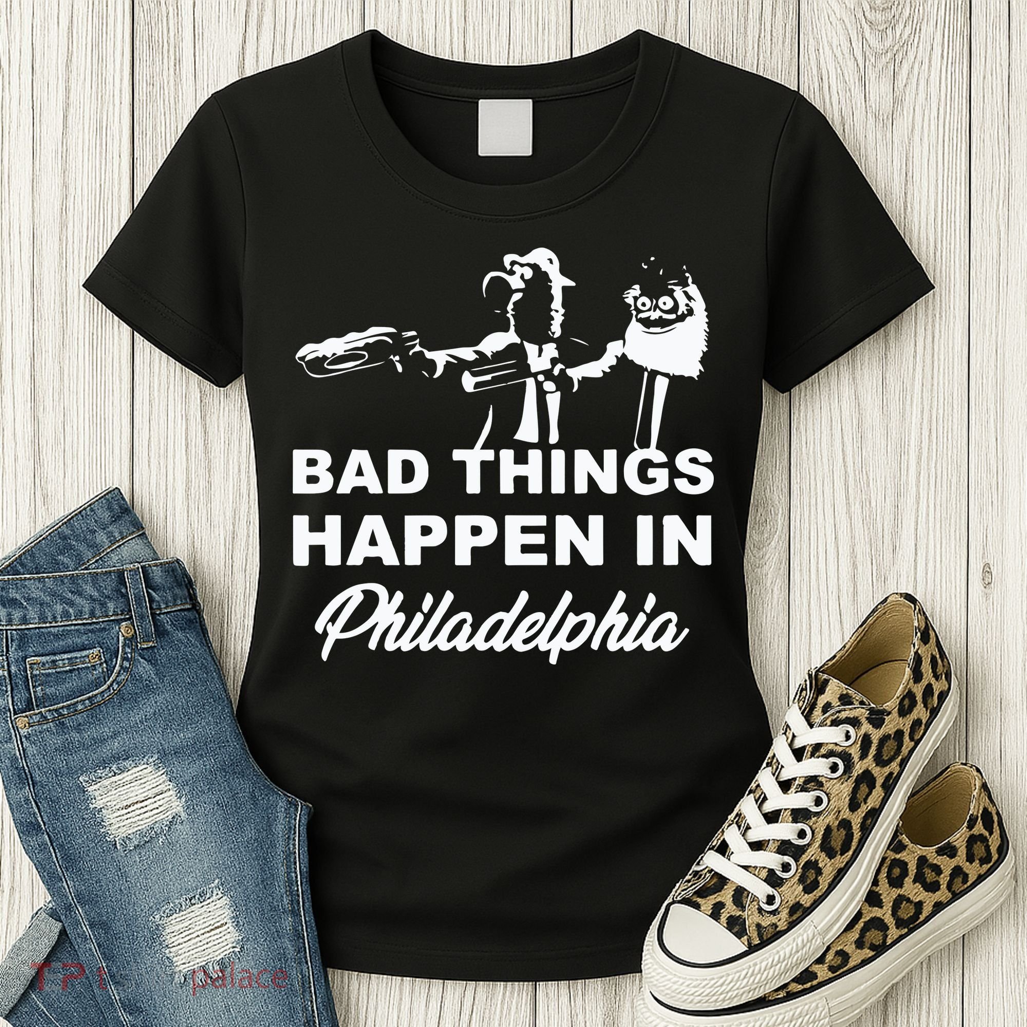 Gritty Bad Things Happen In Philadelphia Women's T-Shirt
