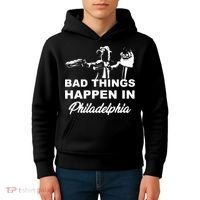 Gritty Bad Things Happen In Philadelphia Kids Hoodie thumb 4