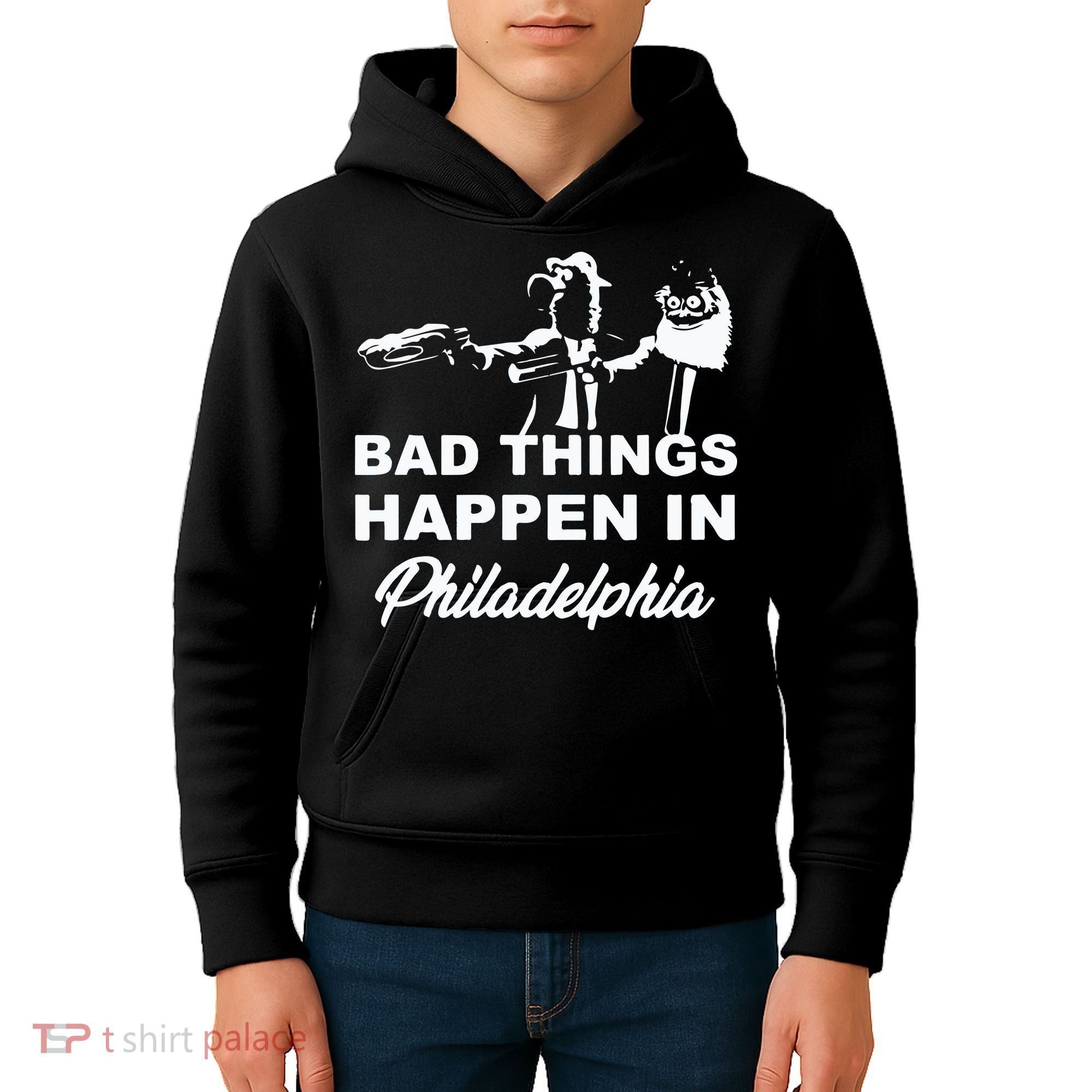 Gritty Bad Things Happen In Philadelphia Kids Hoodie