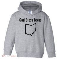 God Bless Texas Ohio Toddler Hoodie thumb 0