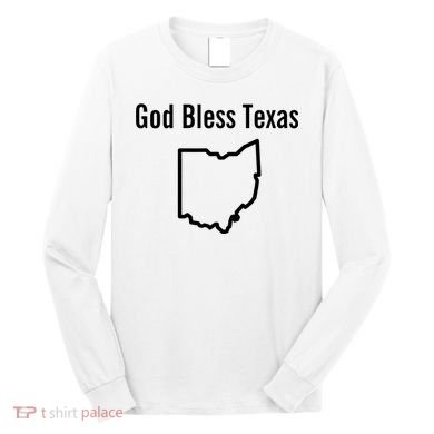 God Bless Texas Ohio Long Sleeve Shirt