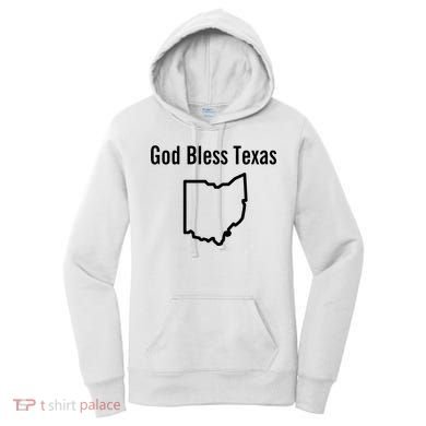 God Bless Texas Ohio Women's Hoodie