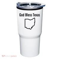 God Bless Texas Ohio Tumbler thumb 0