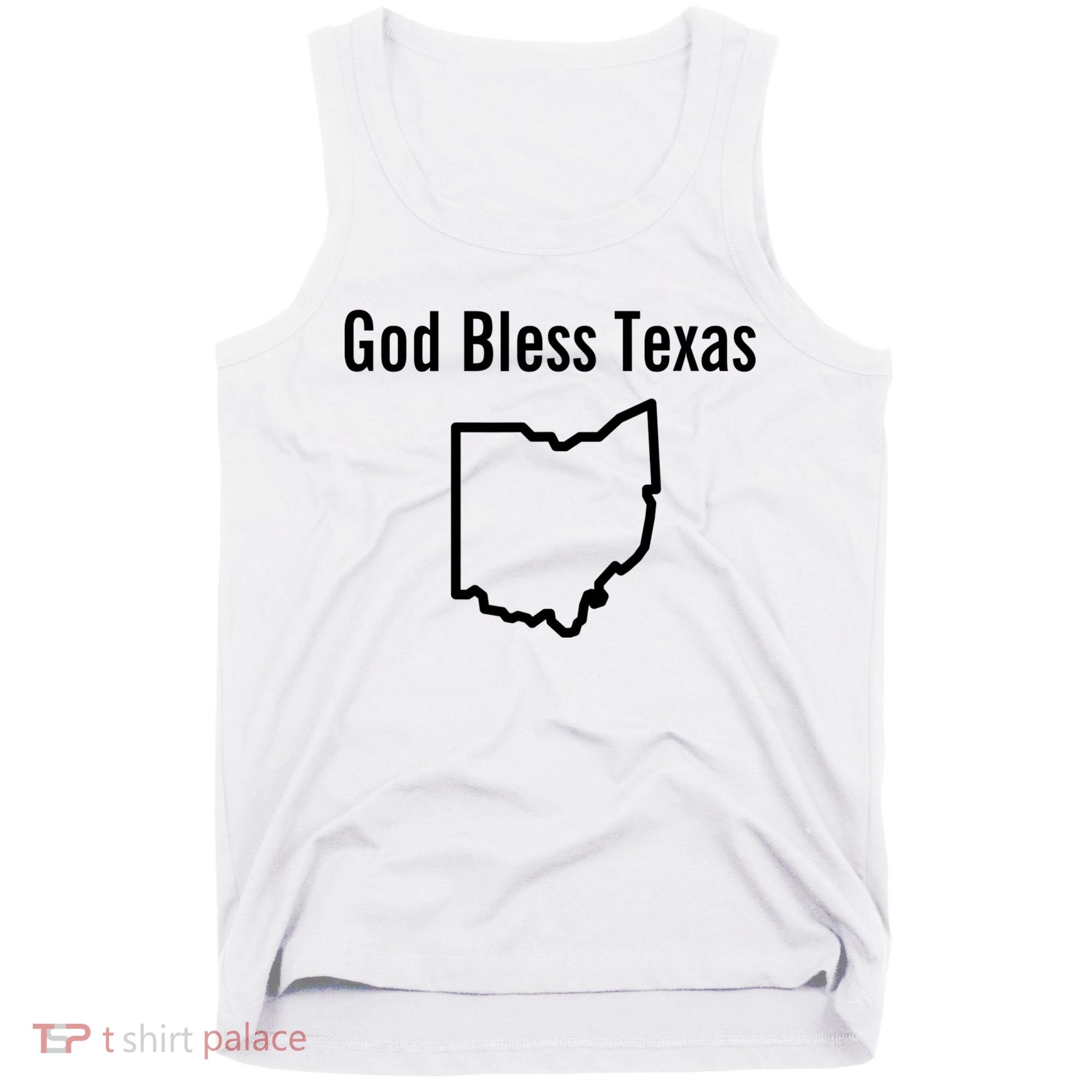 God Bless Texas Ohio Tank Top