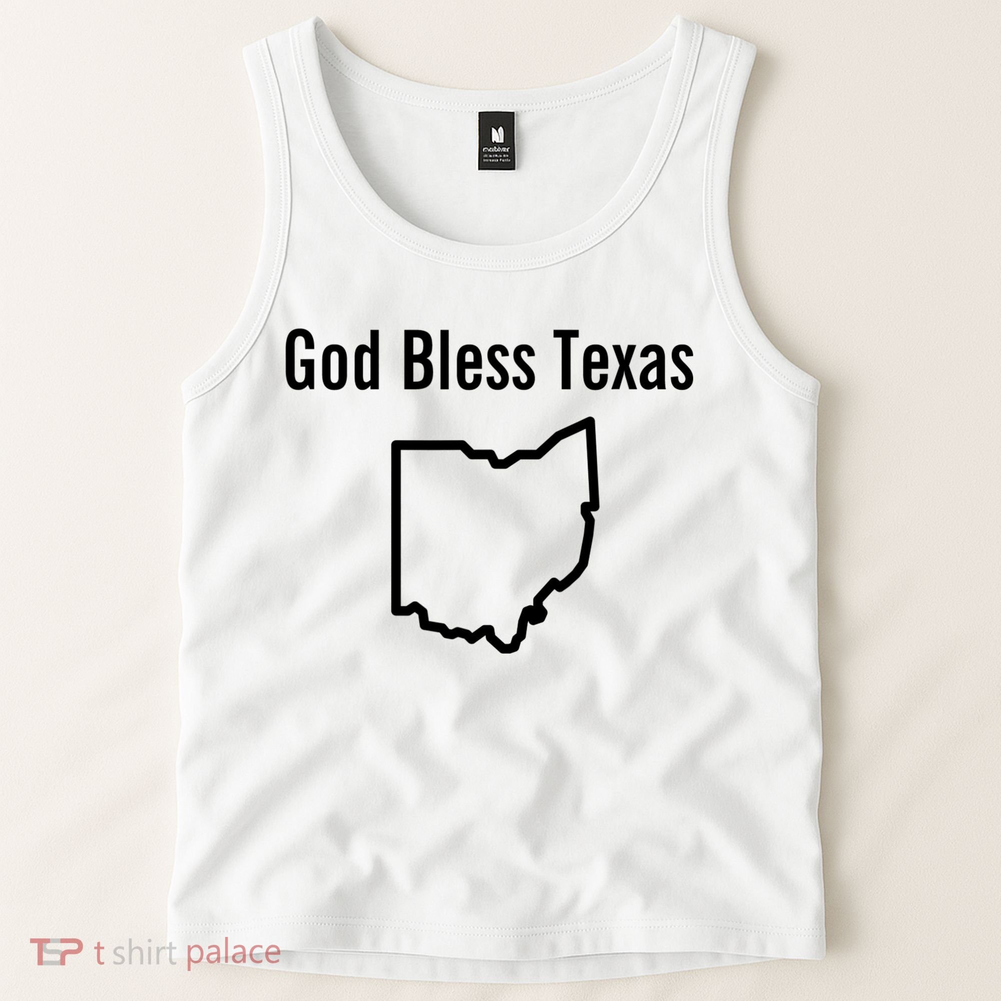 God Bless Texas Ohio Tank Top