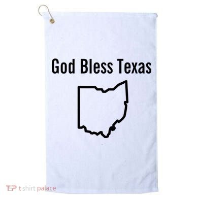 God Bless Texas Ohio Golf Towel