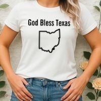 God Bless Texas Ohio Women's T-Shirt thumb 2