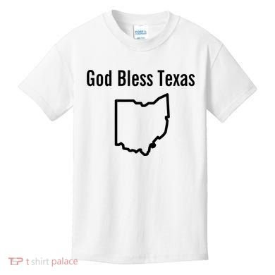 God Bless Texas Ohio Kids T-Shirt