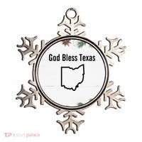 God Bless Texas Ohio Ornament thumb 0