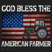 God Bless The American Farmer Usa Flag Tractor Patriotic Gift Hat thumb 2