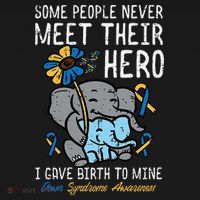 Gave Birth To My Hero Down Syndrome Awareness Mom Mama Apron thumb 3