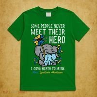 Gave Birth To My Hero Down Syndrome Awareness Mom Mama T-Shirt thumb 5
