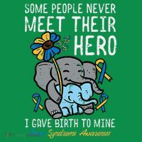 Gave Birth To My Hero Down Syndrome Awareness Mom Mama Mousepad thumb 1